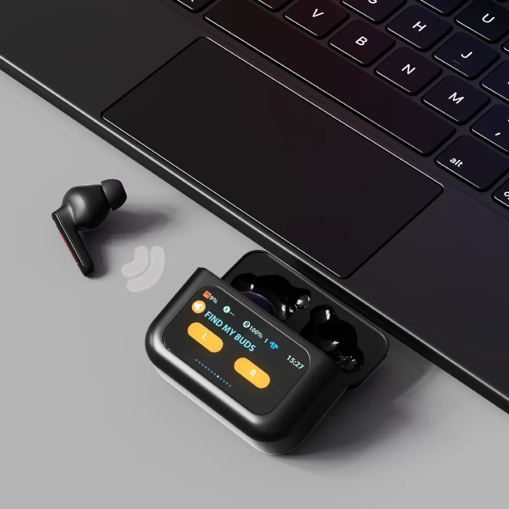 Resonix Pro Series ANC Earbuds with Premium OLED Touchscreen Case - Image 5